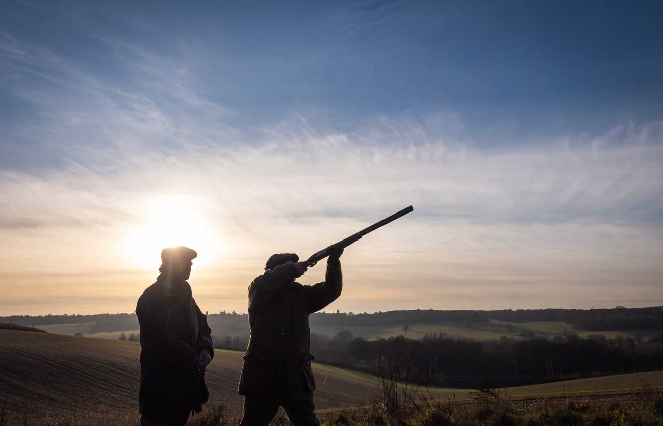Private shooting day in England